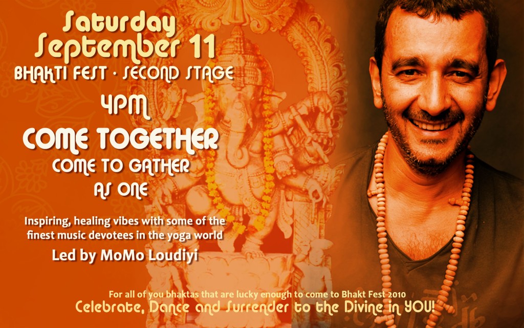 Flyer - MoMo Loudiyi at Bhakti Fest